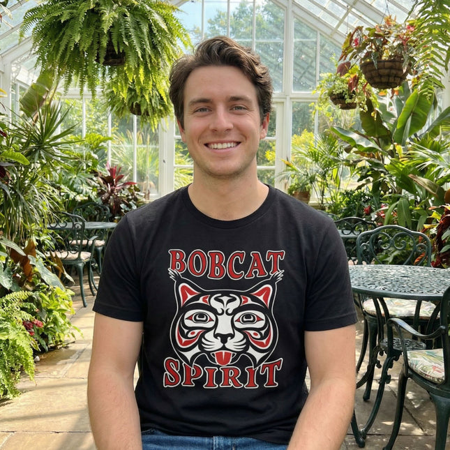 Bobcat Spirit T-Shirt | Indigenous Tribal Animal Graphic Tee | Spirit