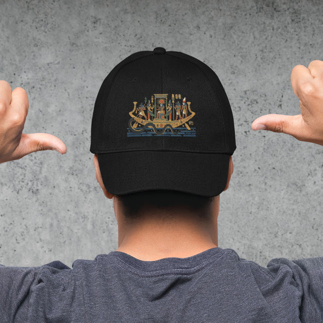 Solar Barque DTF Print Baseball Cap | Egyptian Ra Sun God Hat