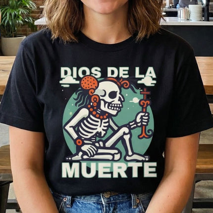 Yum Kimil Mayan Death God T-Shirt | Skeleton Mythology Graphic Tee | V1