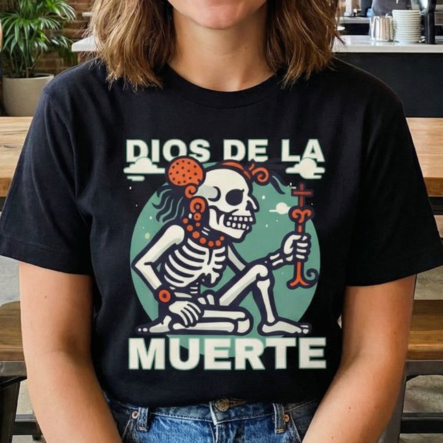 Yum Kimil Mayan Death God T-Shirt | Skeleton Mythology Graphic Tee | V1