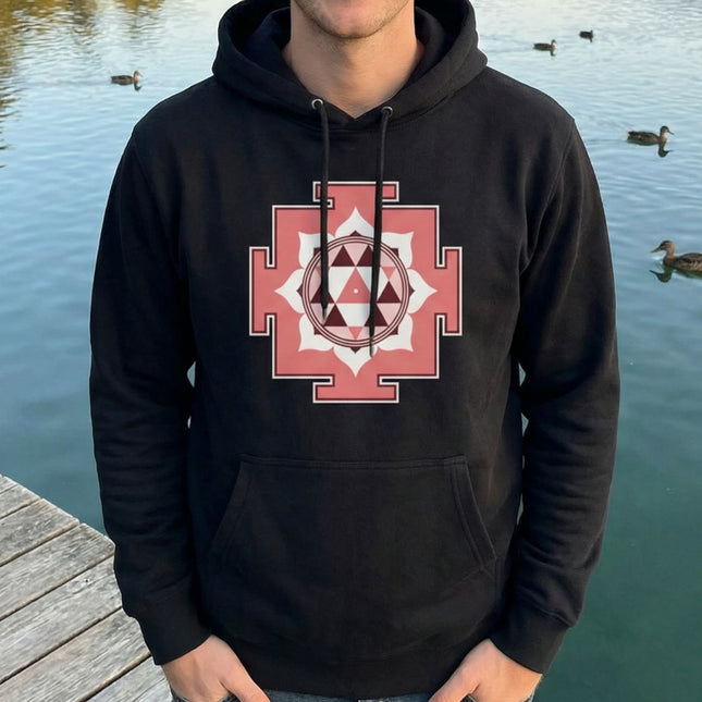 Durga Yantra Hoodie | Hindu Goddess Symbol Sacred Geometry Pullover Hoodie