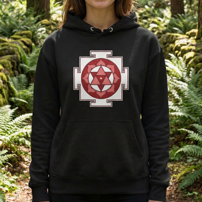 Shiva Yantra Sacred Geometry Hoodie | Hindu Symbol Unisex Pullover Hoodie