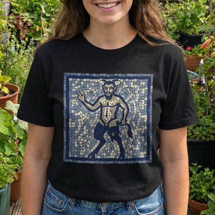 Satyr Mosaic T-Shirt | Ancient Greek Mythology Creature Tee | Comfort Colors