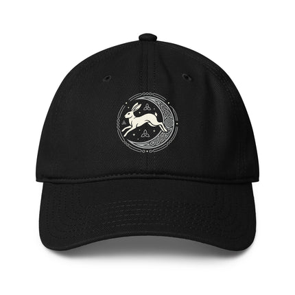 Celtic Hare and Moon pagan folklore baseball cap.
