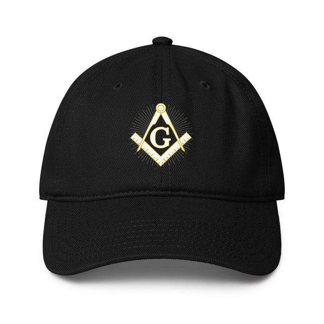 Freemason Square Compass DTF Print Baseball Cap | Secret Society Emblem Hat