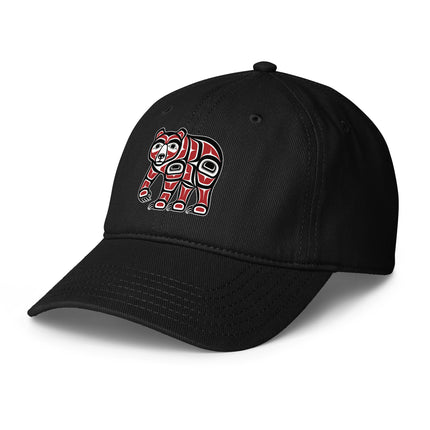 Pacific Northwest Haida Bear Formline art baseball cap design.