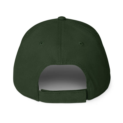 Celtic hare and moon print baseball cap featuring pagan folklore design.