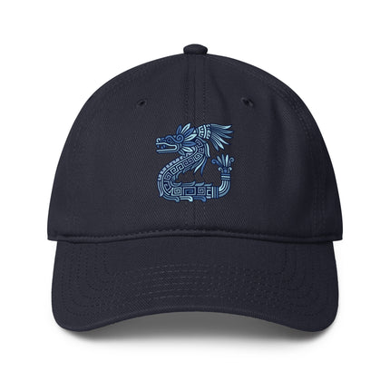 Aztec feathered serpent Quetzalcoatl print baseball cap.