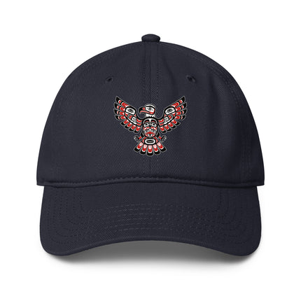 Pacific Northwest Formline Eagle baseball cap featuring cultural art print.