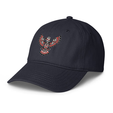 Formline Eagle print baseball cap featuring Pacific Northwest culture design.