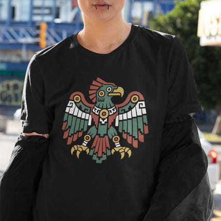 Aztec Eagle T-Shirt | Spread-Wing Mesoamerican Bird Graphic Tee