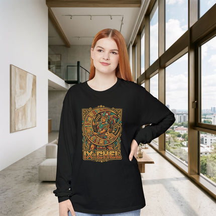 Ix Chel Maya Goddess Long Sleeve T-Shirt | Mesoamerican Graphic Tee