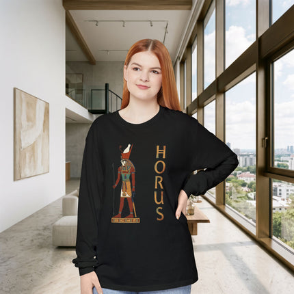 Horus Egyptian God Long Sleeve T-Shirt | Ancient Egypt Graphic Tee