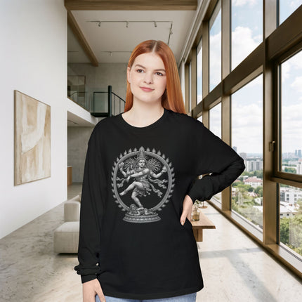 Dancing Shiva Nataraja Long Sleeve T-Shirt | Hindu Deity Graphic Tee