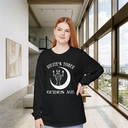 Hecate's Torch Guides Me Long Sleeve T-Shirt | Greek Goddess Art
