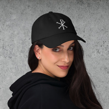 Chi Rho Dad Hat | Early Christian Byzantine Symbol Embroidered Cap