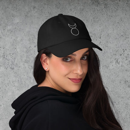 Horned God Dad Hat | Ancient Occult Symbols Embroidered Cap