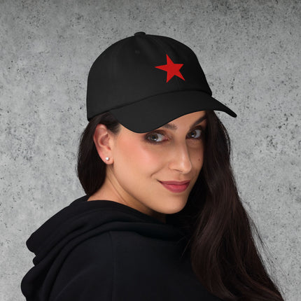 Red Star Embroidered Cap | Soviet Union Symbol Historical Dad Hat