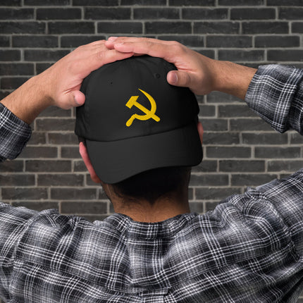 Hammer & Sickle Baseball Cap | Communist USSR Symbol Embroidered Dad Hat
