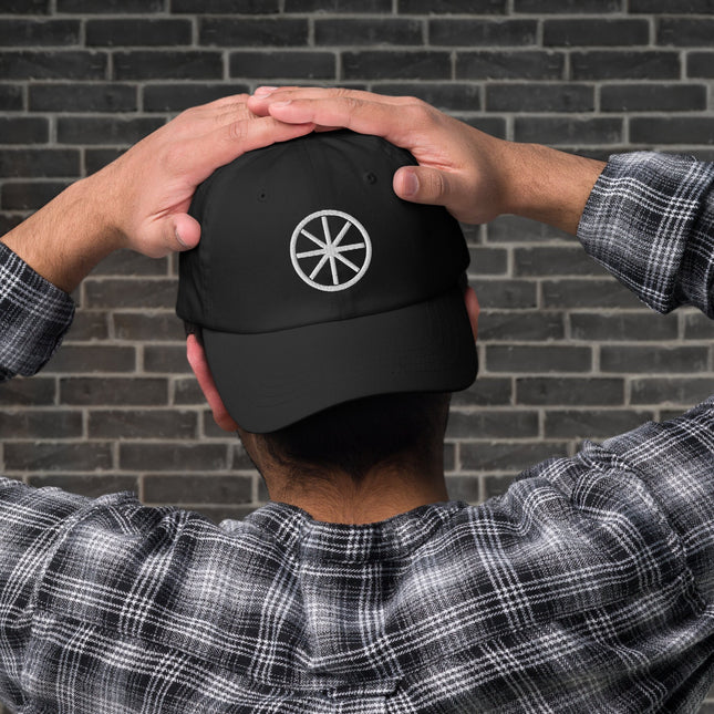 Celtic Wheel Embroidered Dad Hat | Unstructured Cotton Baseball Cap