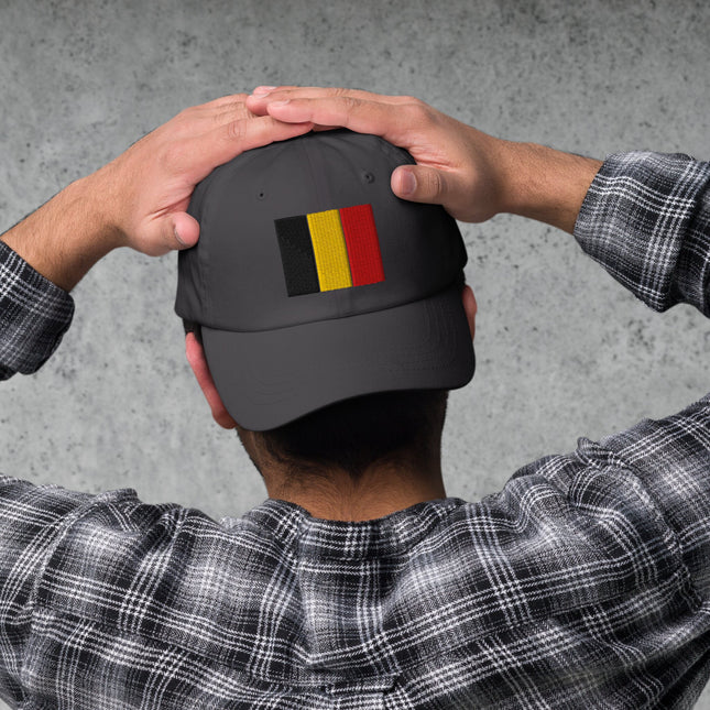 Belgium Flag Baseball Cap | Belgian Black Yellow Red Embroidered Hat