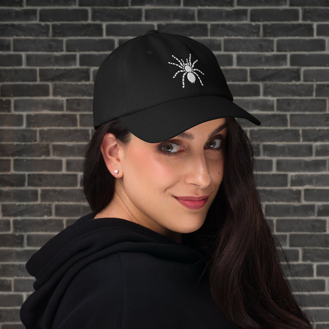 Tarantula Embroidered Hat | Spider Insect Arachnid Black Baseball Cap