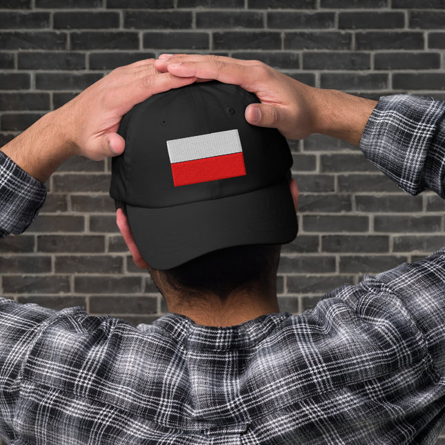 Poland Flag Embroidered Dad Hat | Polish Pride Unstructured Baseball Cap