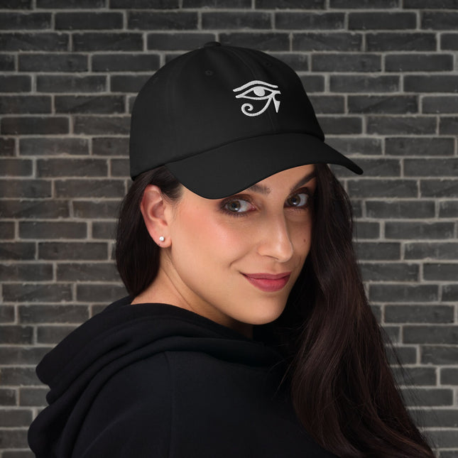 Eye of Ra Baseball Cap |  Egyptian Protection Symbol Embroidered Hat