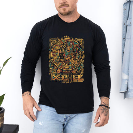 Ix Chel Maya Goddess Long Sleeve T-Shirt | Mesoamerican Graphic Tee