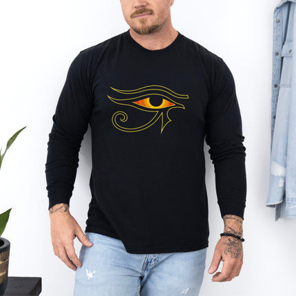 Eye of Ra Long Sleeve T-Shirt | Egyptian Sun Symbol Graphic Tee