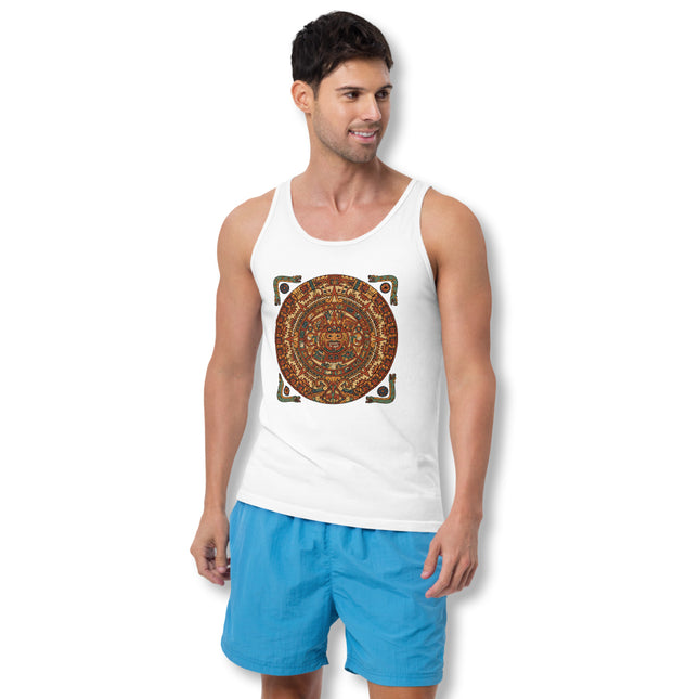 Mayan Calendar Tank Top | Ancient Mesoamerican Art Graphic Shirt