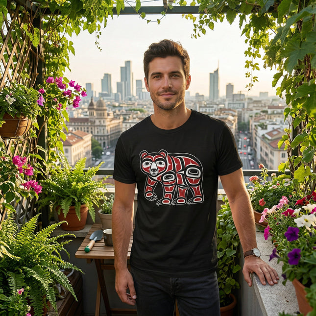 Haida Bear T-Shirt | Native American Pacific Northwest Formline Art Tee