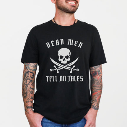 Dead Men Tell No Tales Skull & Swords Pirate T-Shirt | Jolly Roger Tee