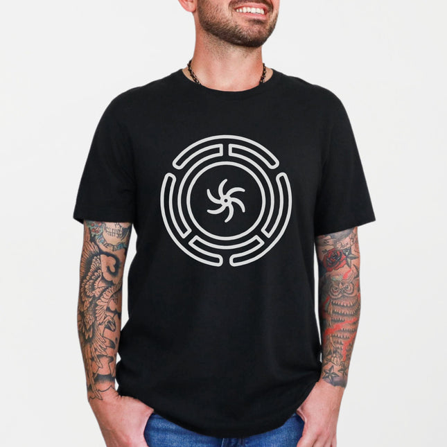 Hekate's Wheel Symbol T-Shirt | Witchy Greek Goddess Labyrinth Unisex Tee