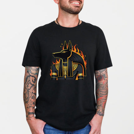 Anubis Egyptian God T-Shirt | Ancient Mythology Graphic Print Tee Shirt