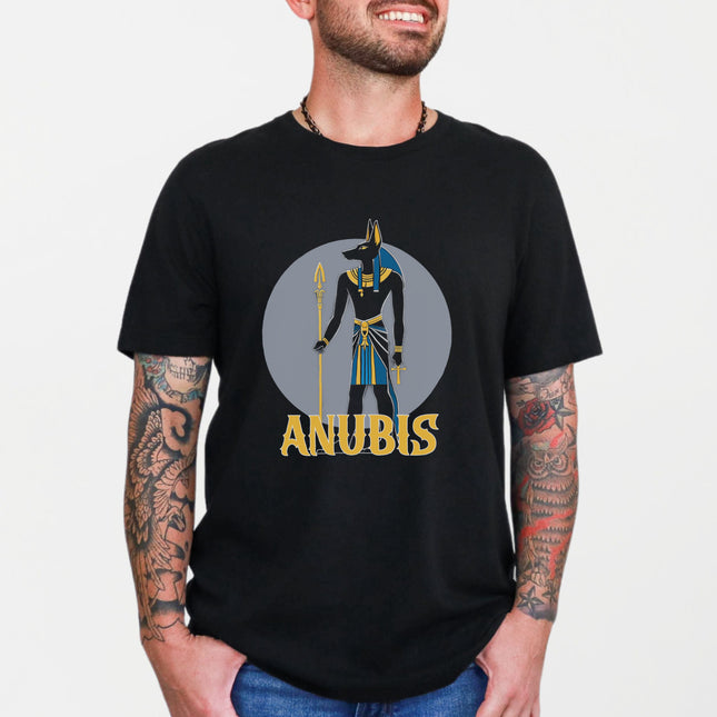 Anubis Egyptian God T-Shirt | Ancient Egypt Graphic and Text Tee Shirt