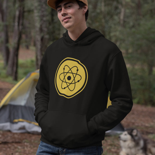 Atom Symbol Science Hoodie | Atomic Model Physics Geek Pullover Hoodie