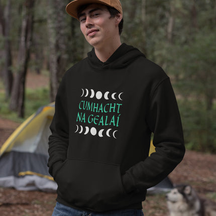 Moon Phases Hoodie | Power of the Moon Irish Gaelic Celestial Pullover Hoodie
