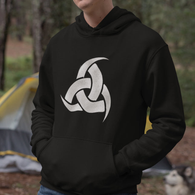 Triple Horn of Odin Hoodie | Norse Mythology Viking Symbol Pullover Hoodie