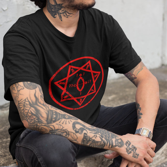 Star of Babalon Occult Symbol T-Shirt | Celestial Deity Pagan Unisex Tee