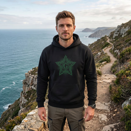 Masonic Blazing Star Hoodie - Freemasonry Sacred Geometry Pullover