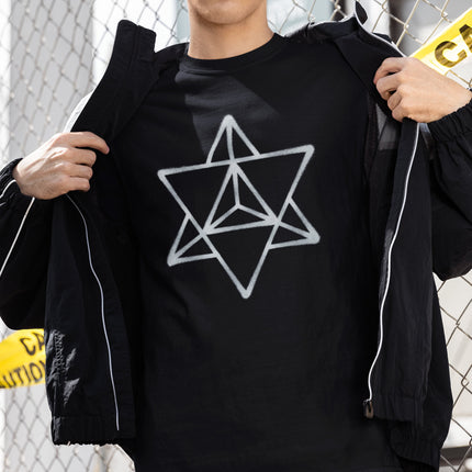 Merkaba Symbol T-Shirt | Sacred Geometry Star Tetrahedron Tee