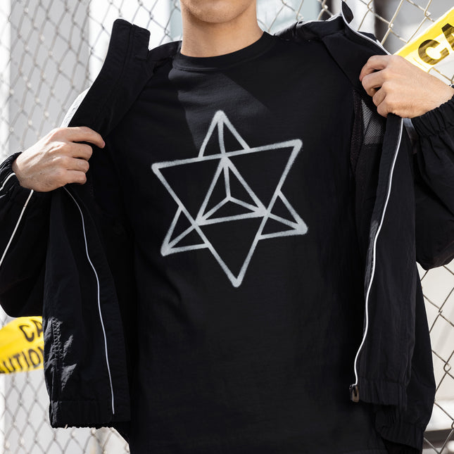 Merkaba Symbol T-Shirt | Sacred Geometry Star Tetrahedron Tee