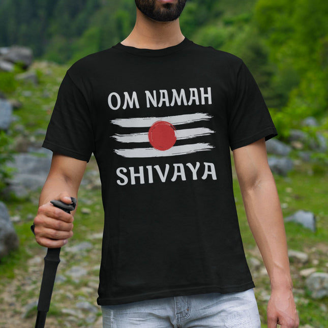 Om Namah Shivaya Tripundra T-Shirt - Spiritual Shiva Graphic Tee