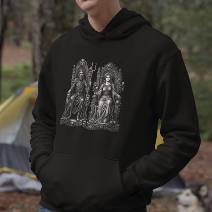Hades & Persephone Underworld King Queen Throne Hoodie | Greek Mythology Hoodie