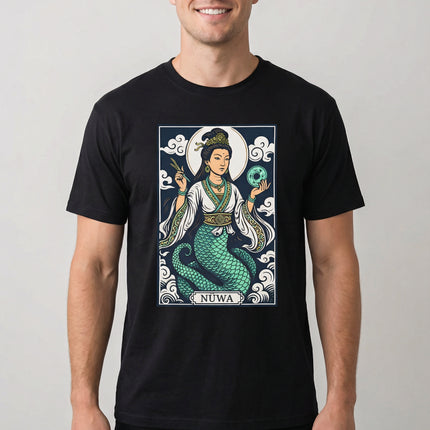 Nüwa Serpent Goddess T-Shirt | Chinese Mythology Mythical Graphic | V1