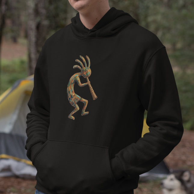 Kokopelli Flute Player Hoodie | Southwestern Native American Symbol Hoodie