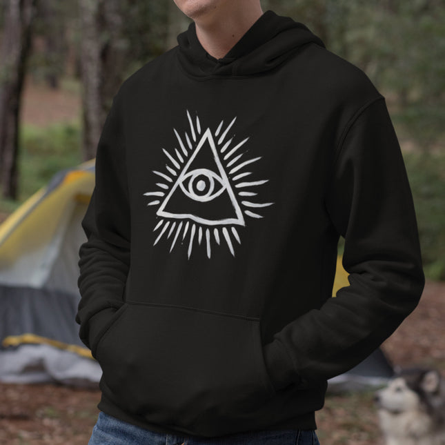 Eye of Providence Hoodie | All Seeing Eye Pyramid Symbol Pullover Hoodie