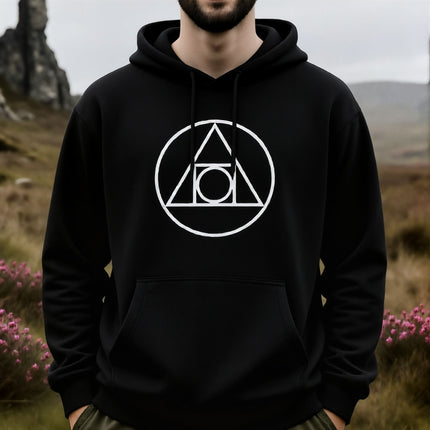 Sacred Geometry Philosopher's Stone Hoodie | Unisex Alchemy Graphic Pullover V1