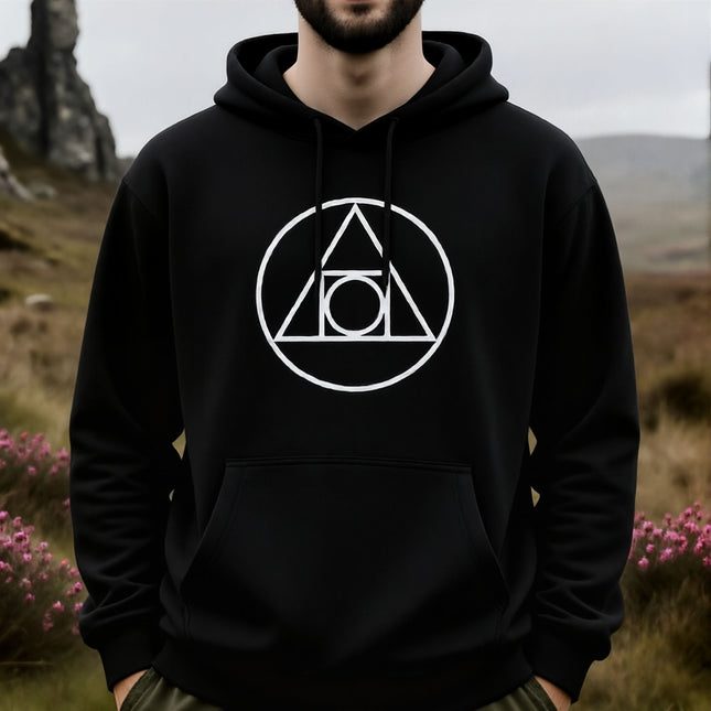 Sacred Geometry Philosopher's Stone Hoodie | Unisex Alchemy Graphic Pullover V1